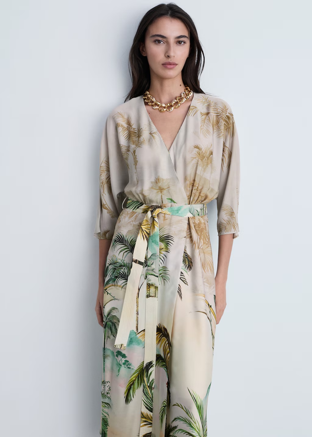 Crossover tropical dress