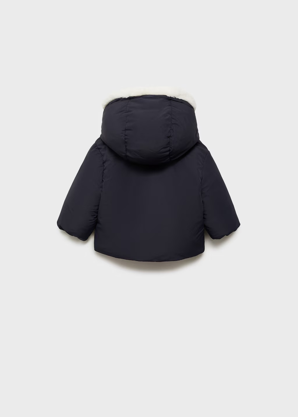 Anorak with shearling-effect hood 4 Anorak with shearling-effect hood