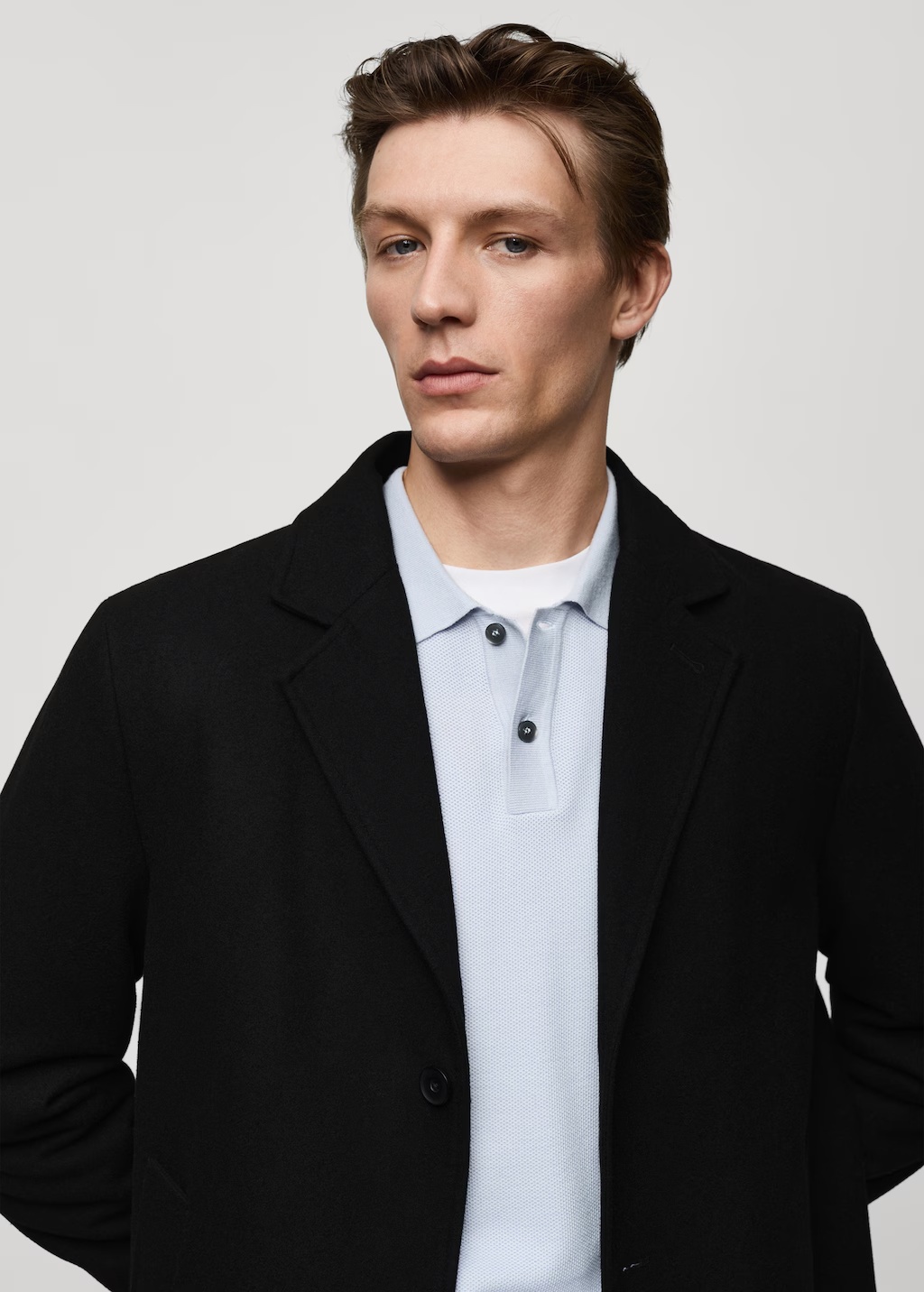 Regular fit quilted wool coat 5 Regular fit quilted wool coat