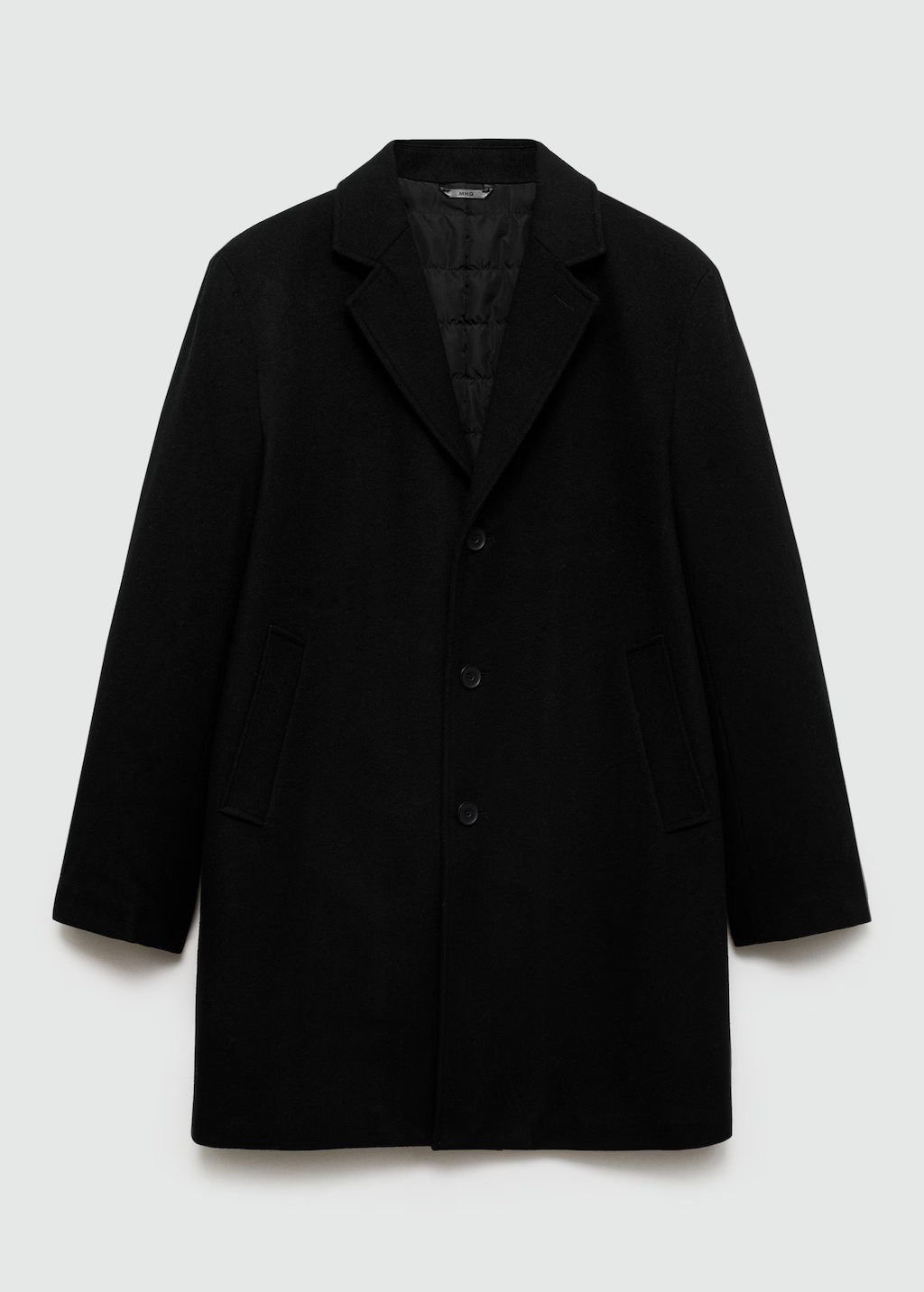 Regular fit quilted wool coat 9 Regular fit quilted wool coat
