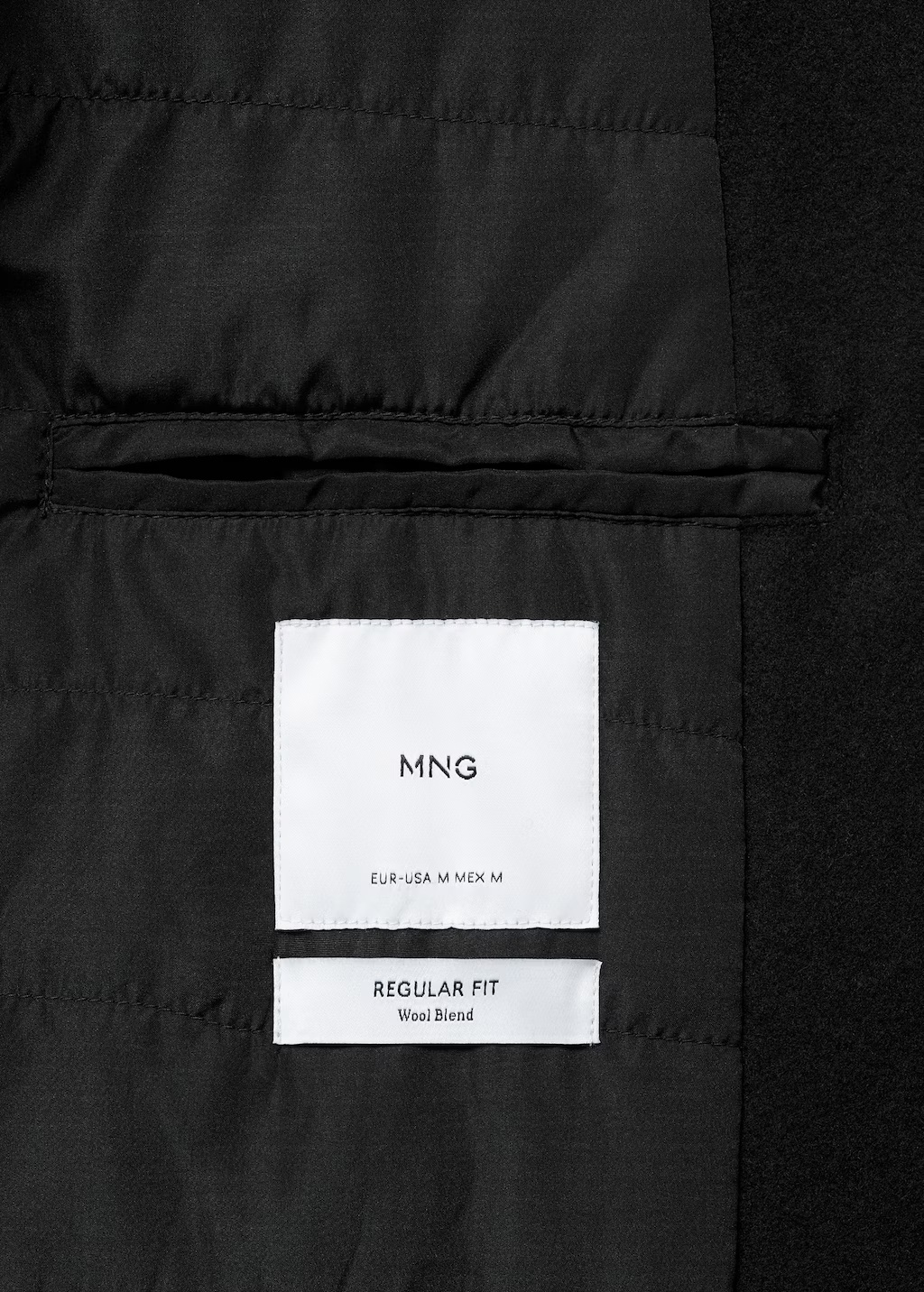 Regular fit quilted wool coat 10 Regular fit quilted wool coat