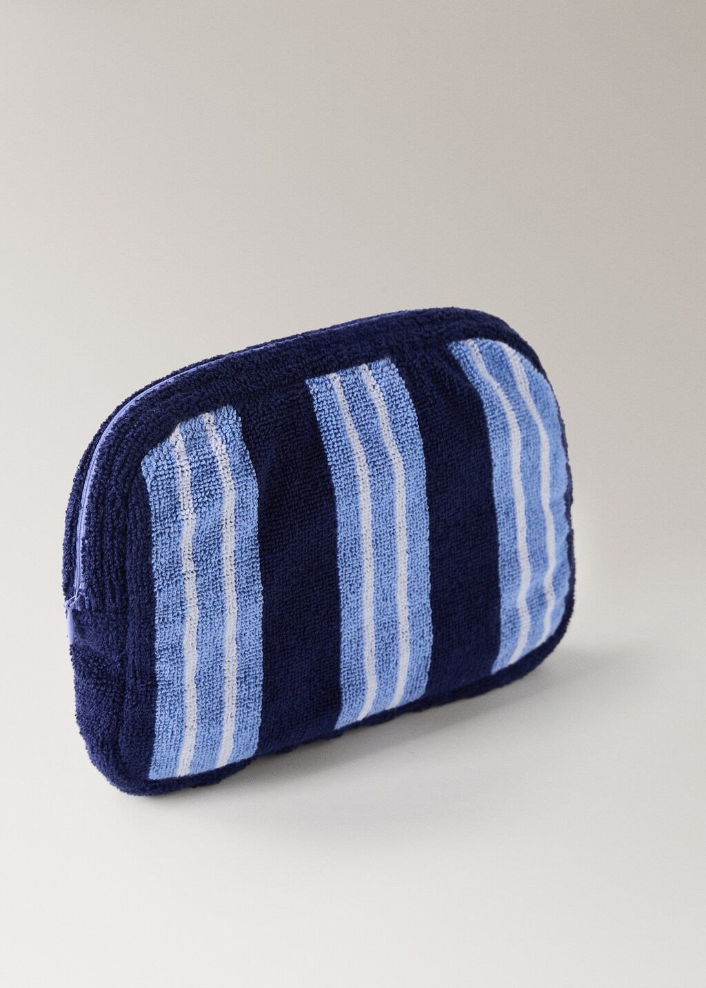 Multi-striped towel-effect cotton cosmetics bag 3 Multi-striped towel-effect cotton cosmetics bag