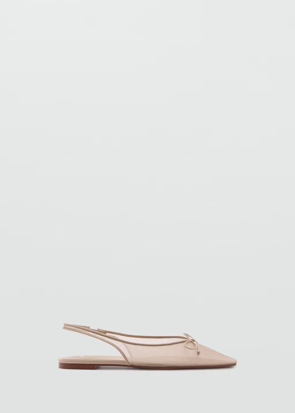Ballet flats with bow detail