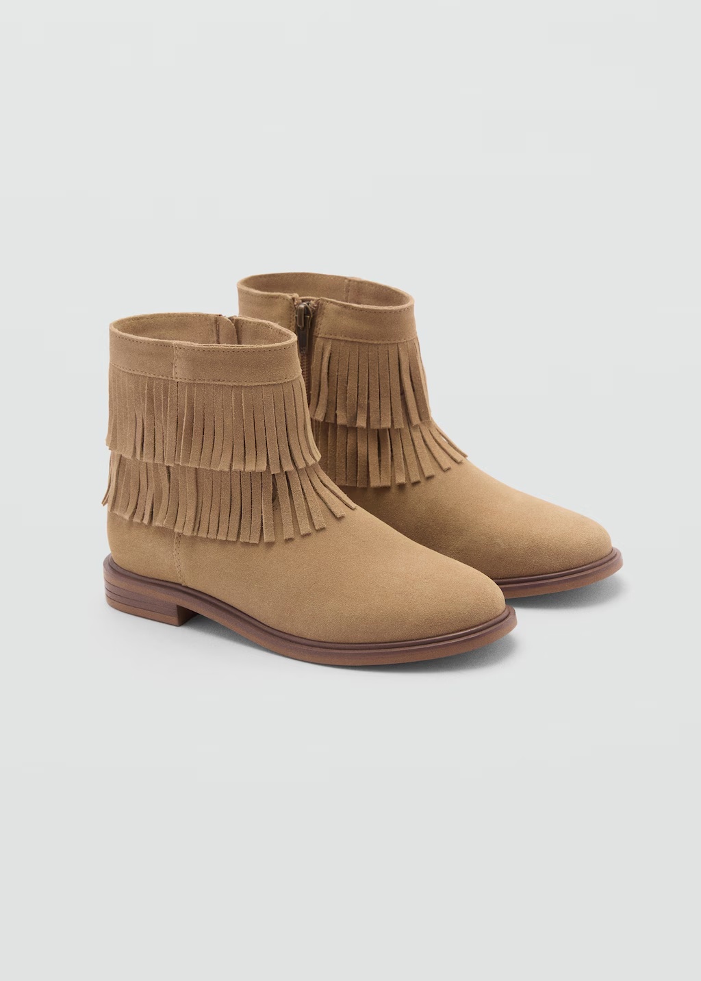 Fringed leather boots