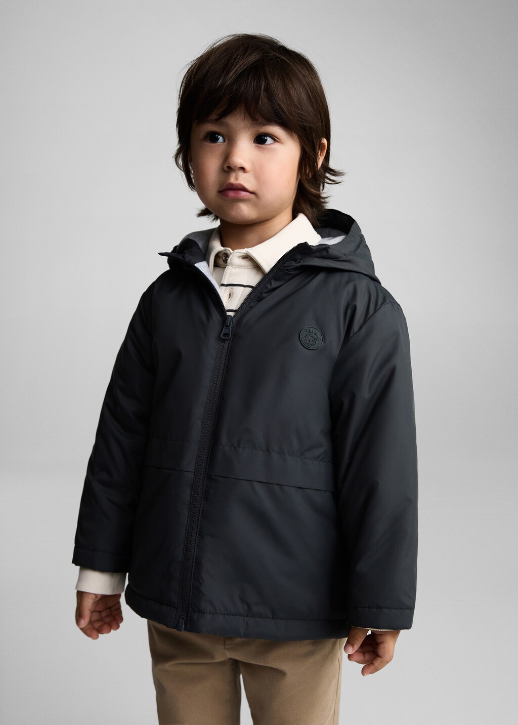 Hood quilted coat