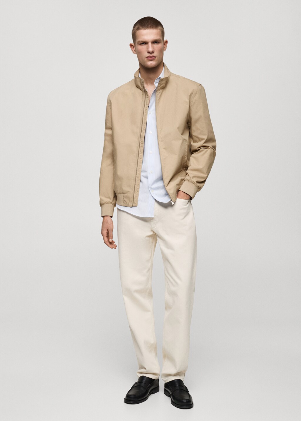 Lightweight jacket with funnel neck 3 Lightweight jacket with funnel neck