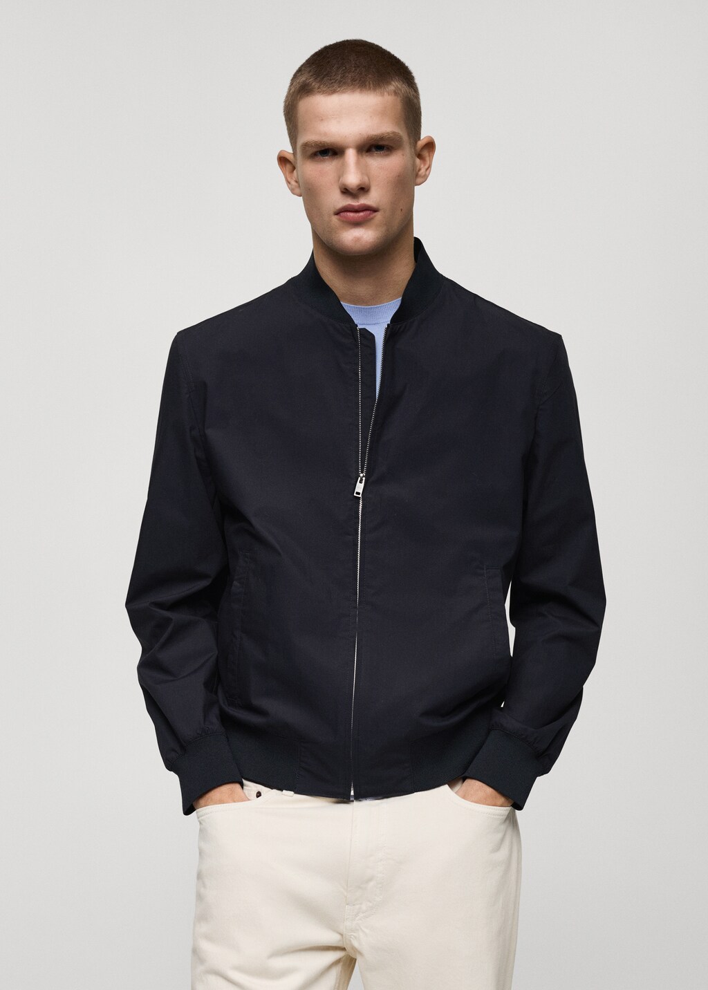 100% cotton bomber jacket