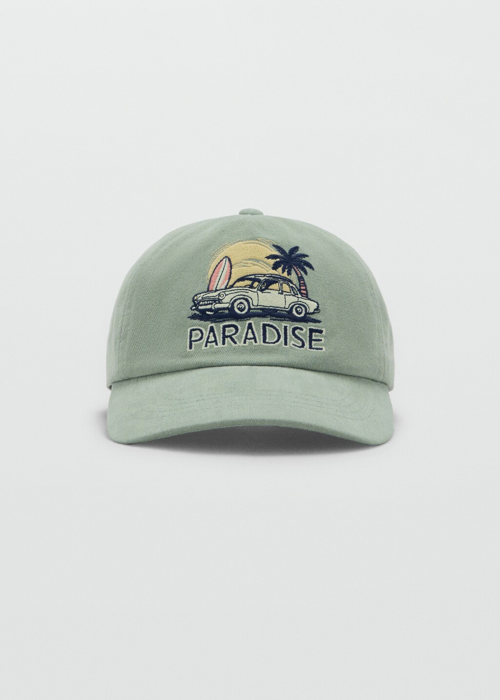 Tropical print cap