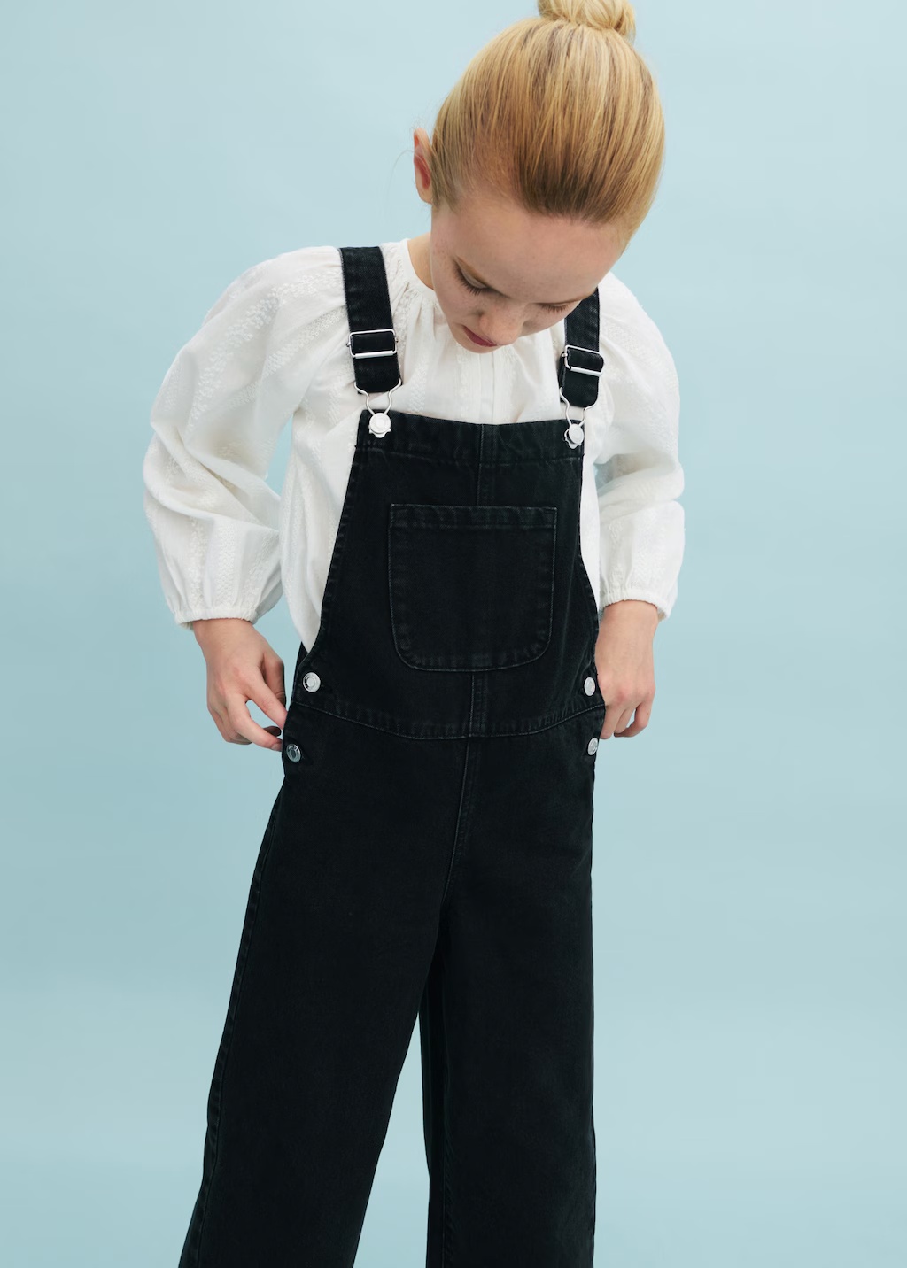 Long denim jumpsuit