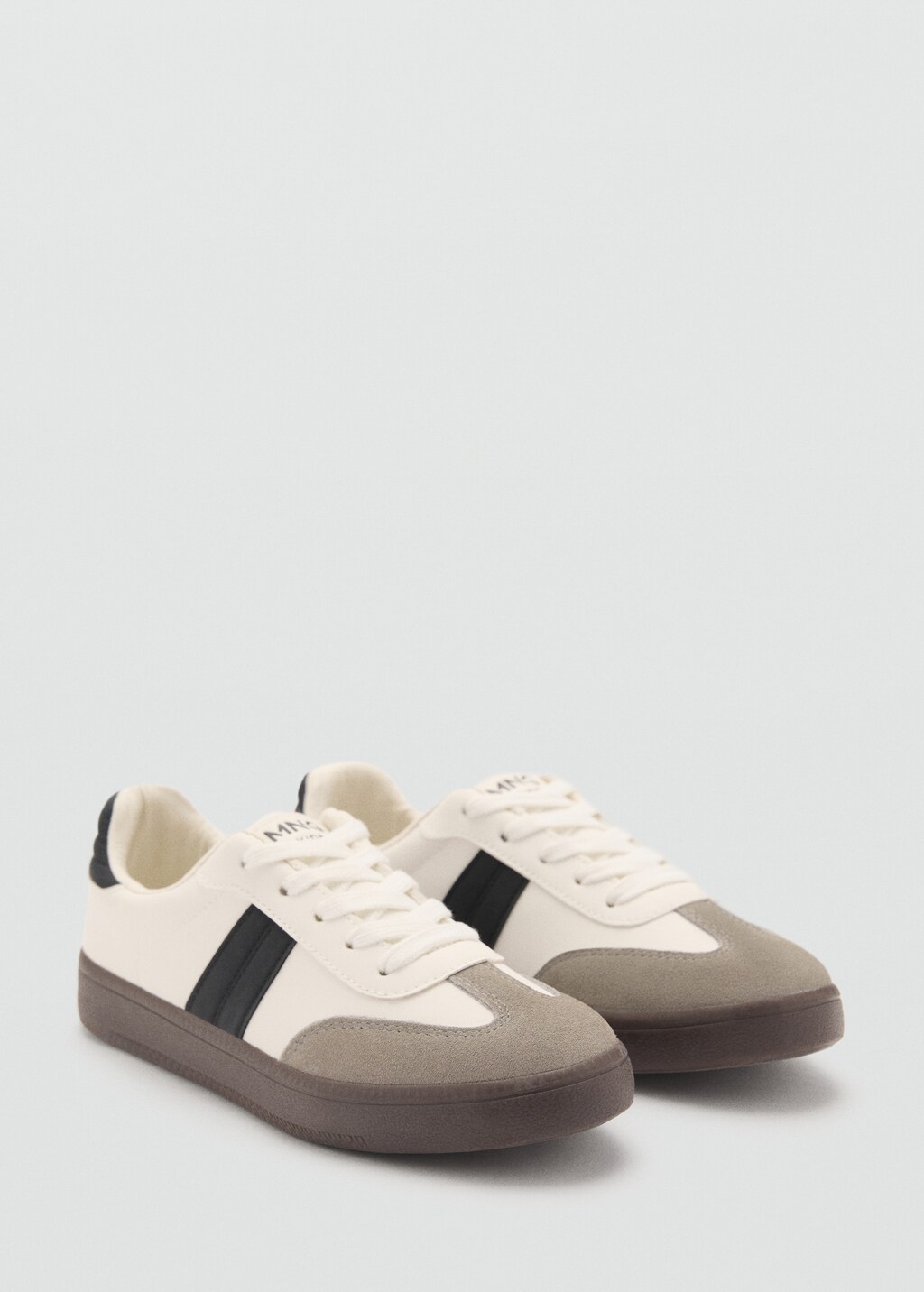 Leather mixed sneakers