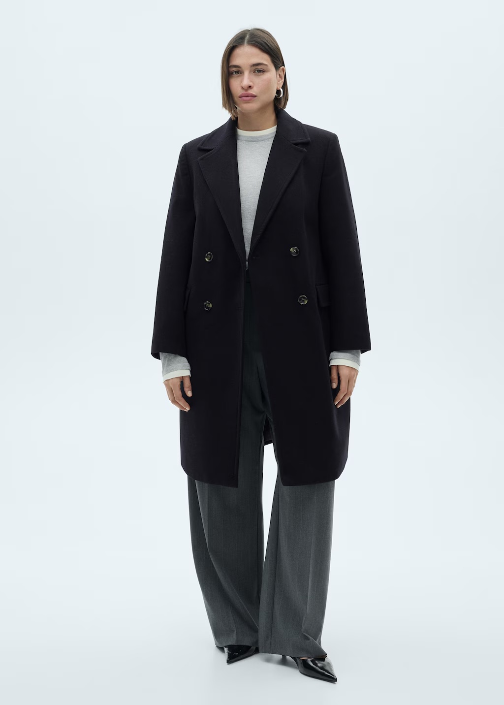 Double-breasted wool coat 7 Double-breasted wool coat