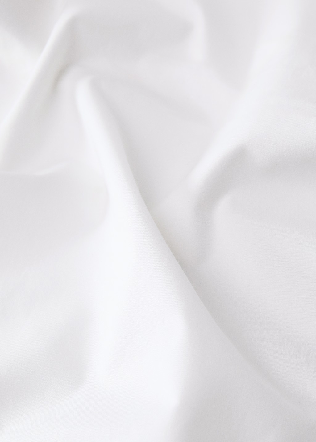 Cotton percale duvet cover with linen trim for 90 cm bed 3 Cotton percale duvet cover with linen trim for 90 cm bed