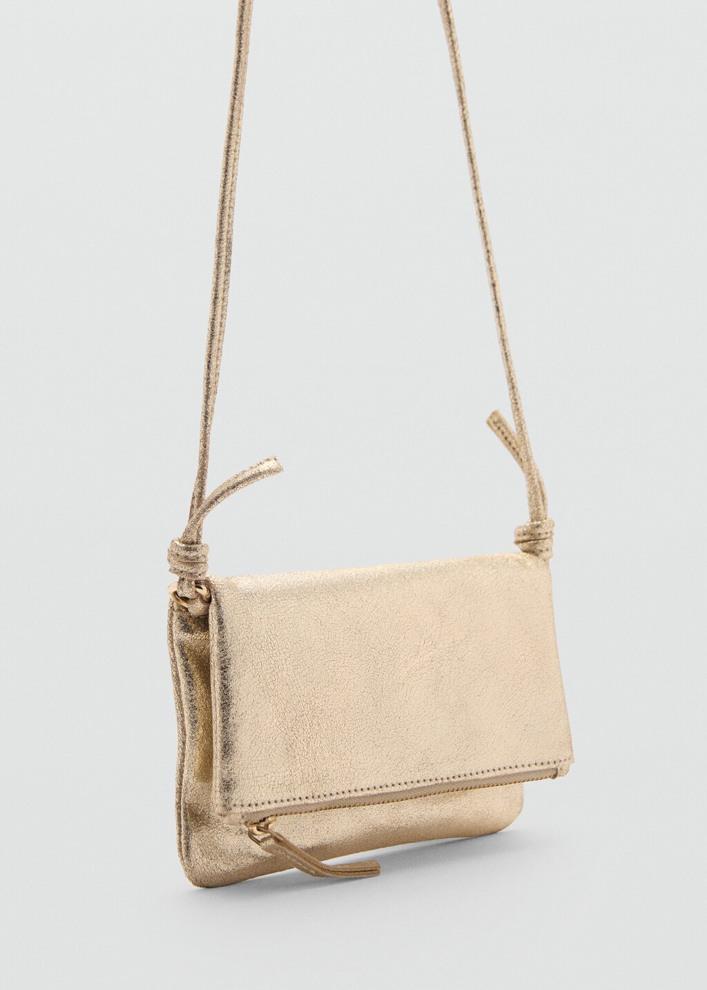 Leather metallic bag