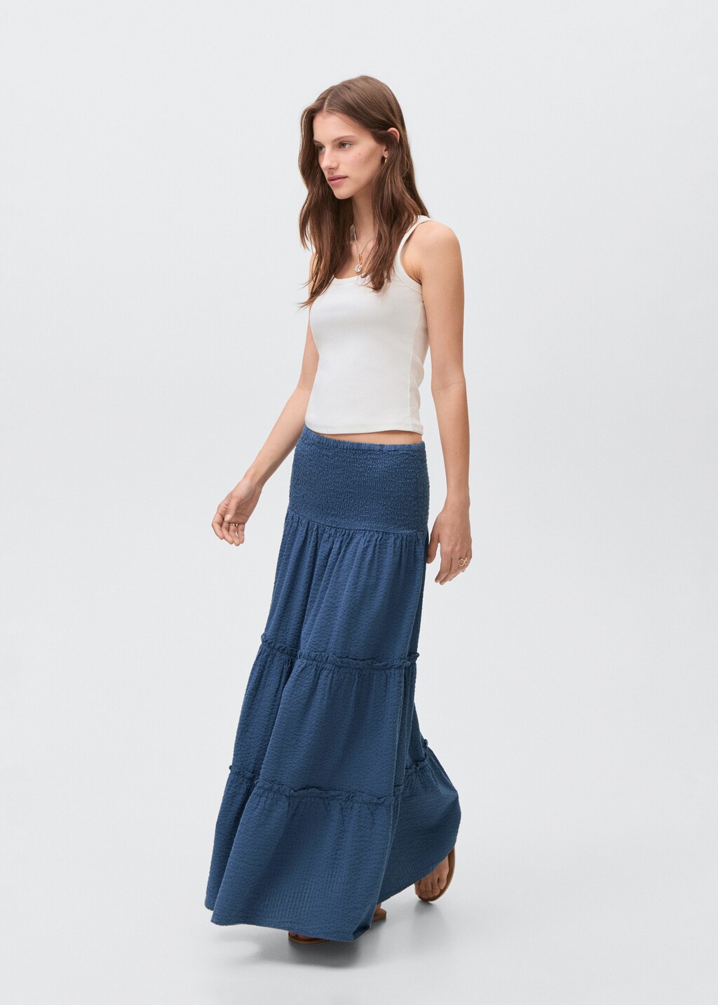 Ruffled long skirt 3 Ruffled long skirt