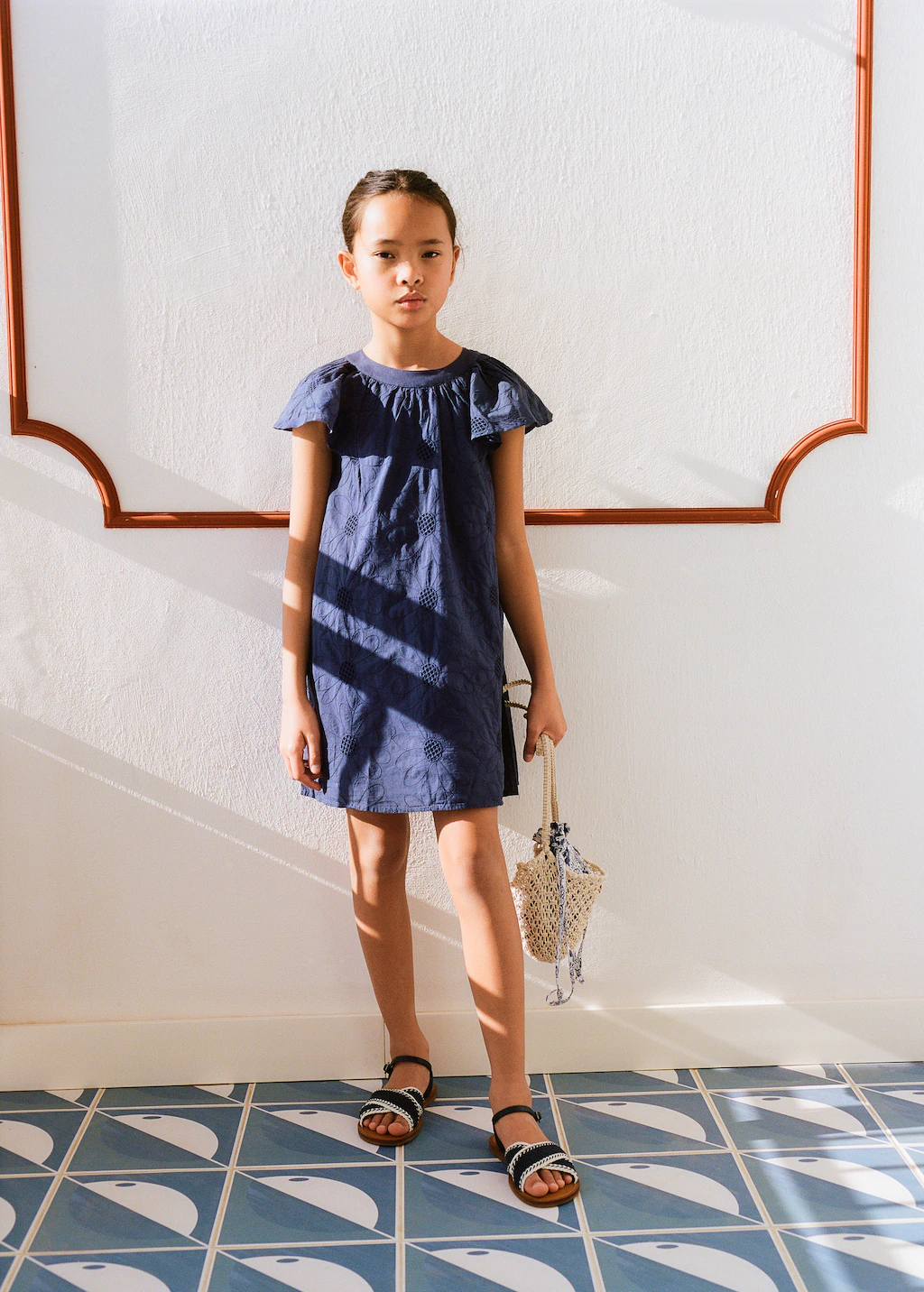 Embroidered short dress 4 Embroidered short dress