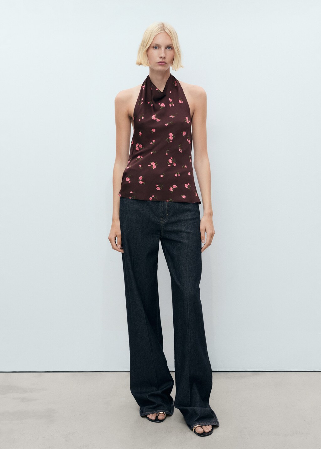 Draped floral top 3 Draped floral top