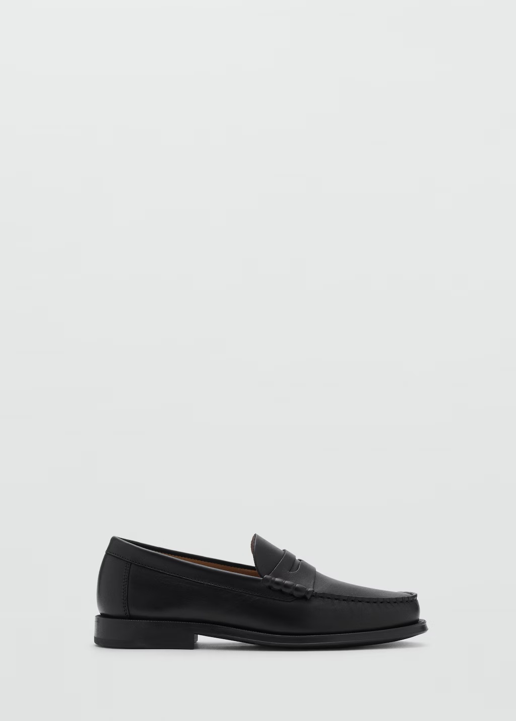 Leather penny loafers