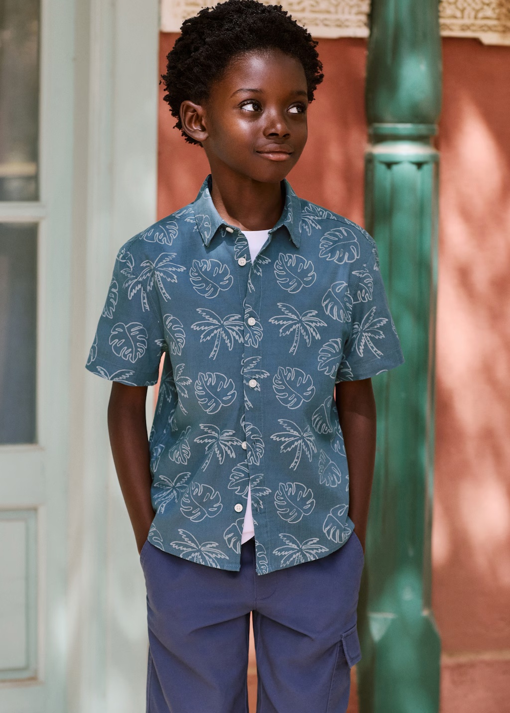 Tropical print shirt