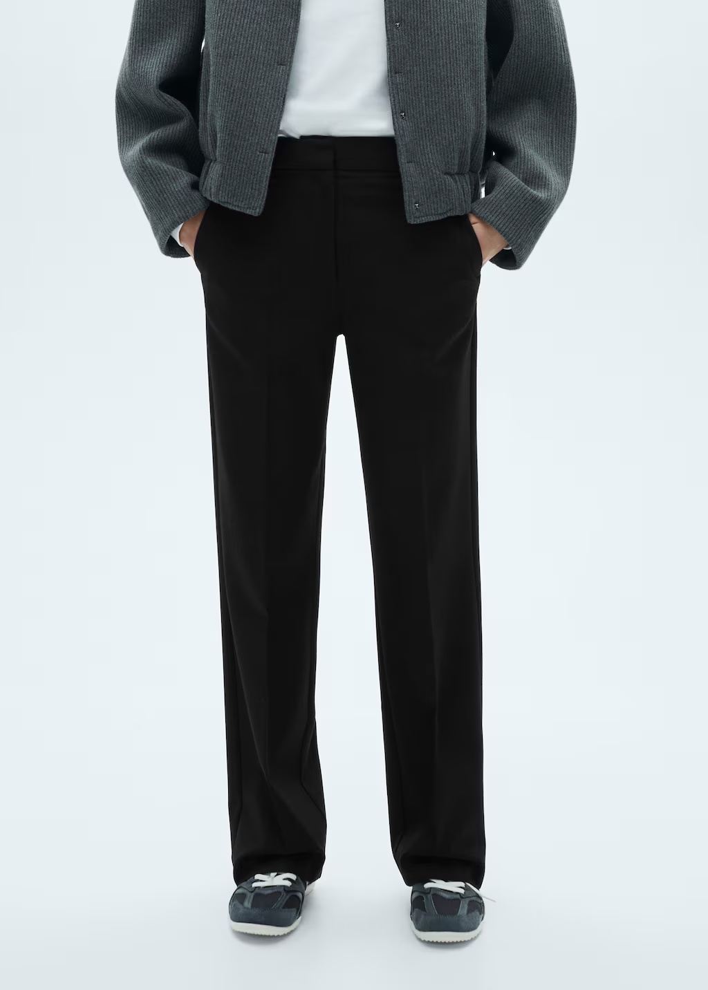 Flowy straight-fit pants