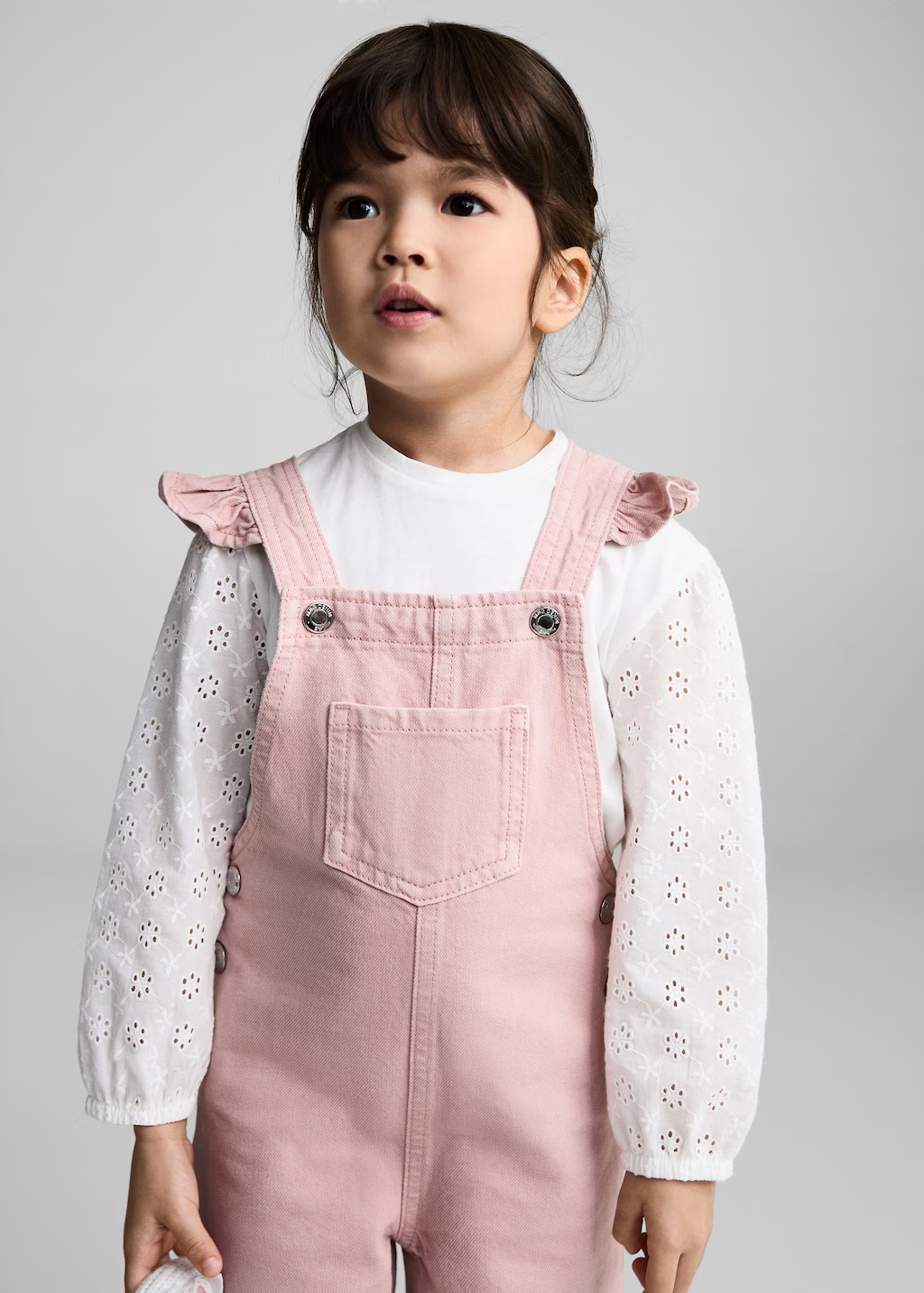 Long denim dungarees