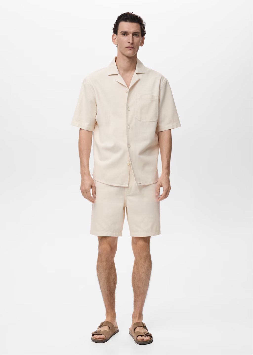 Cotton lyocell bermuda shorts 3 Cotton lyocell bermuda shorts