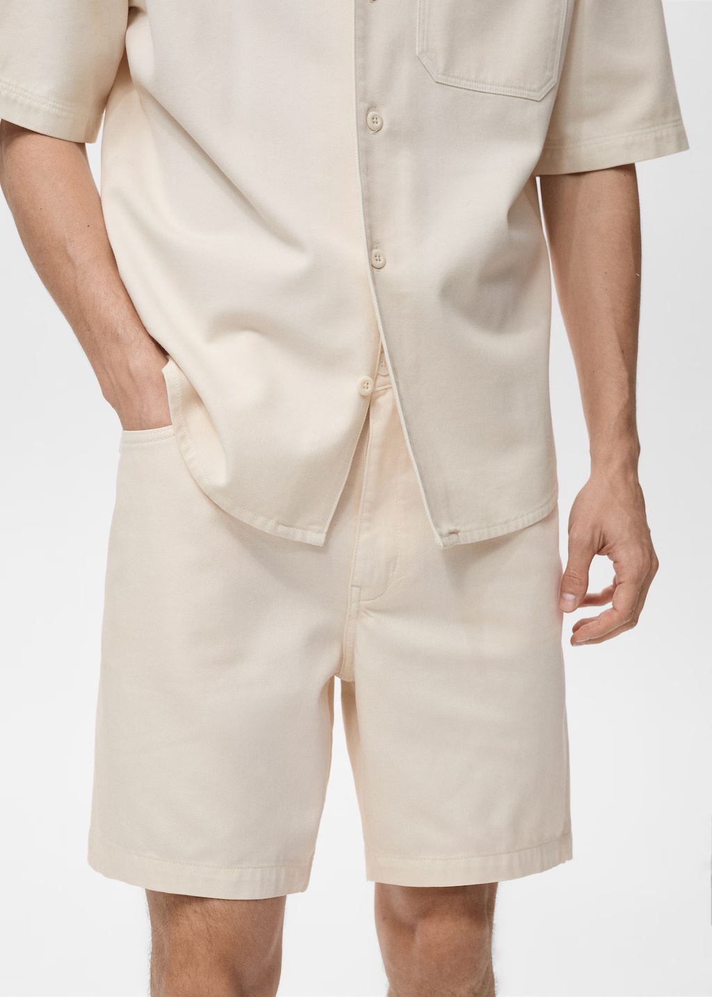 Cotton lyocell bermuda shorts 5 Cotton lyocell bermuda shorts