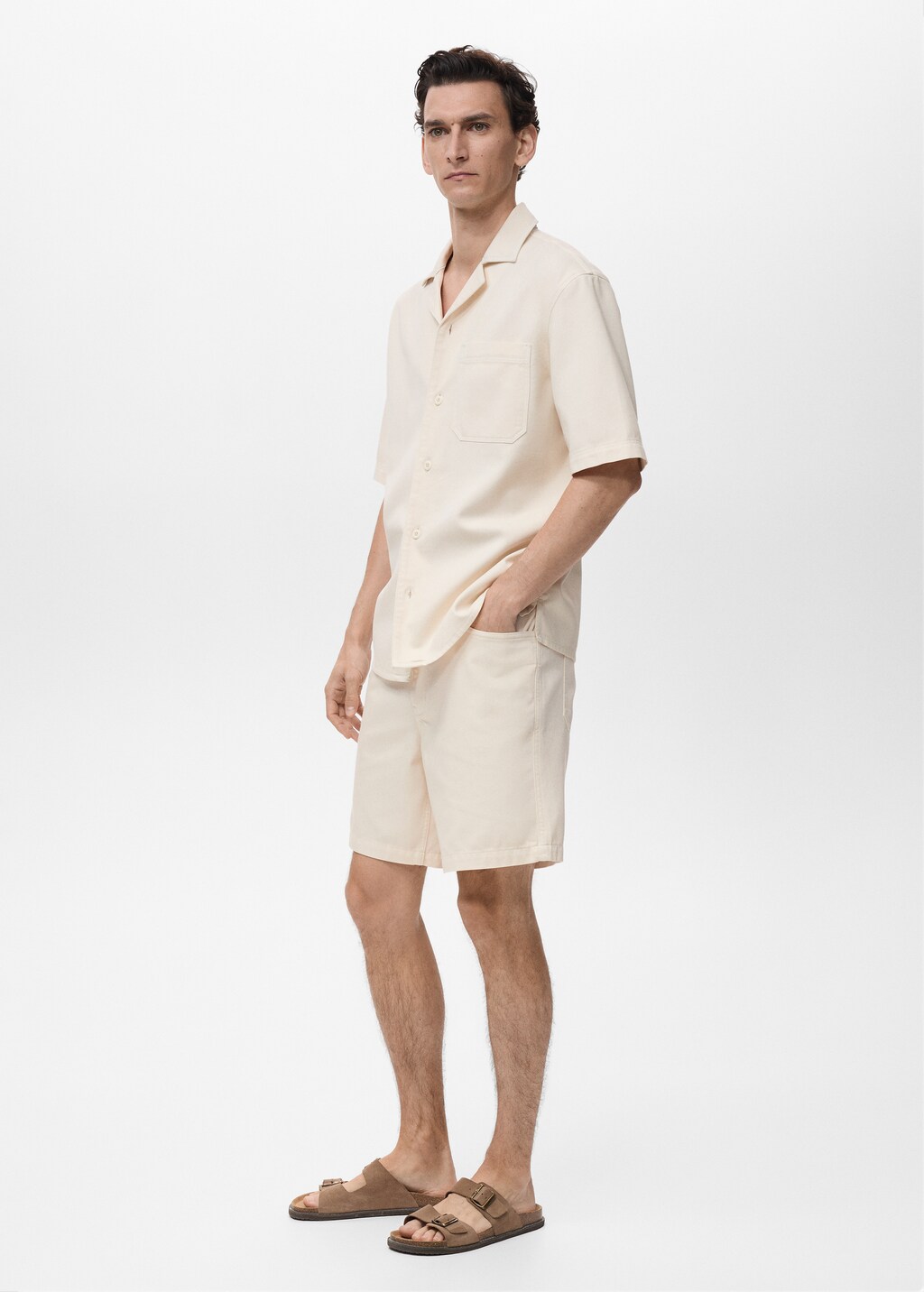 Cotton lyocell bermuda shorts 6 Cotton lyocell bermuda shorts