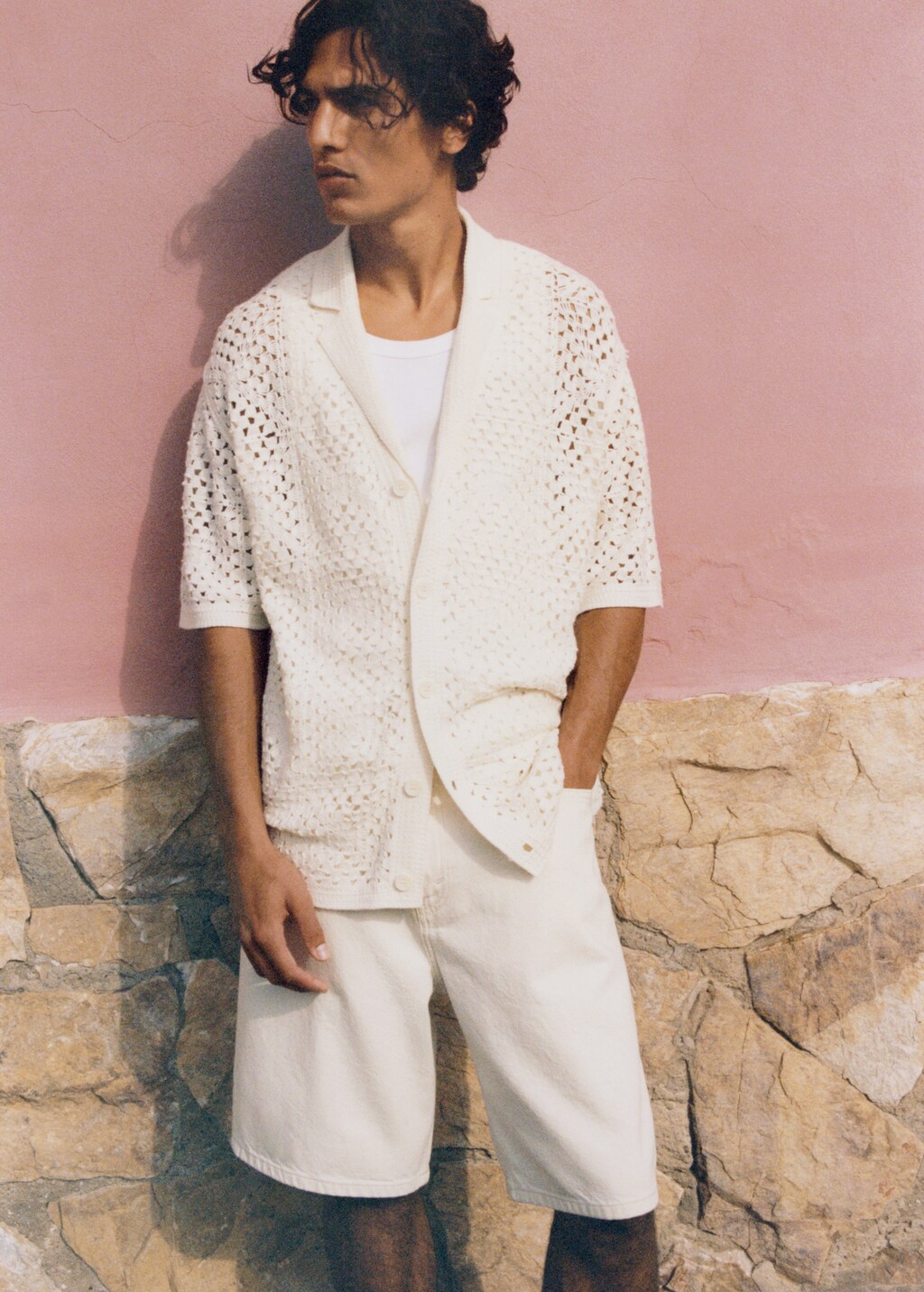 Cotton lyocell bermuda shorts 7 Cotton lyocell bermuda shorts
