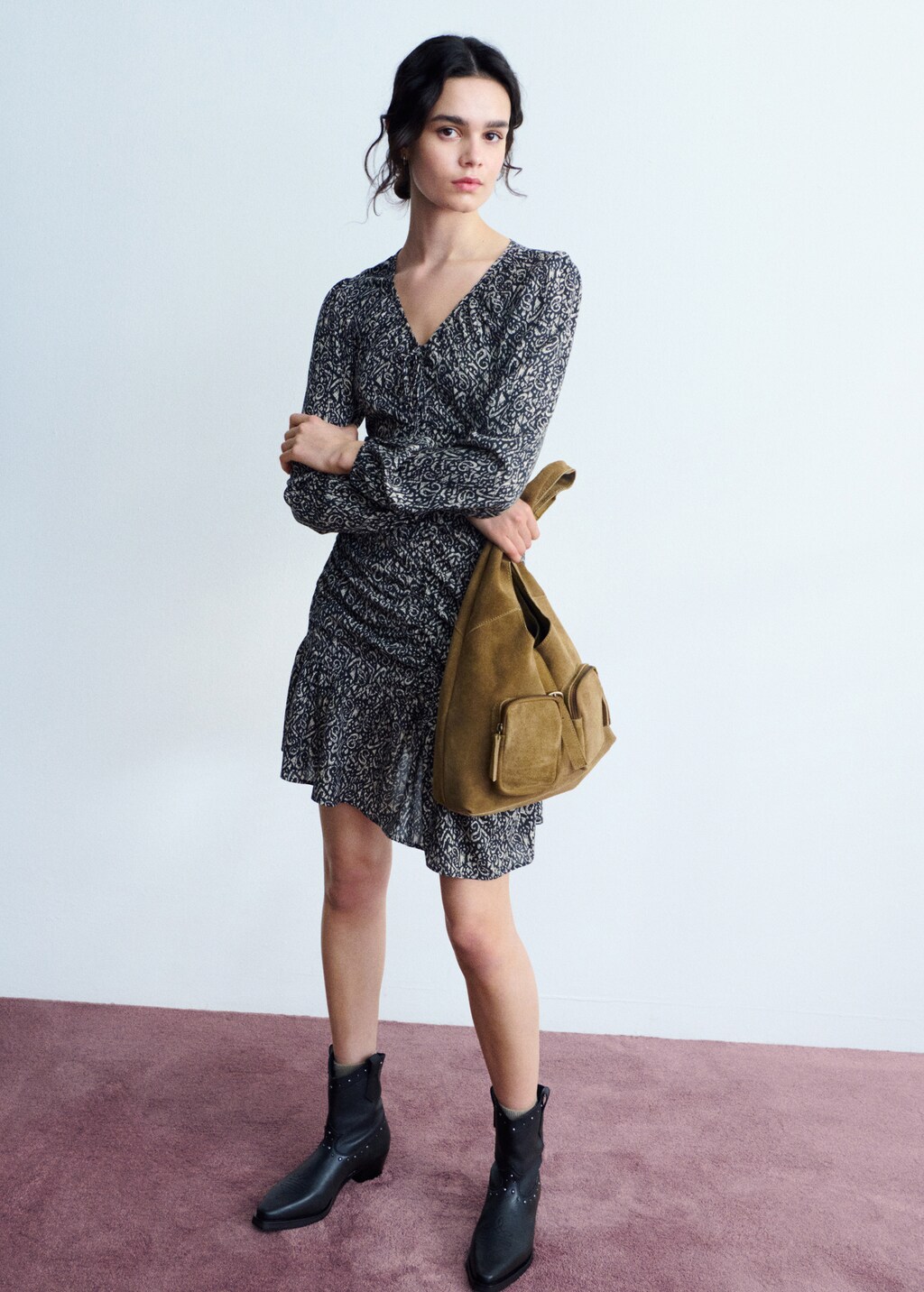 Printed ruched dress 6 Printed ruched dress