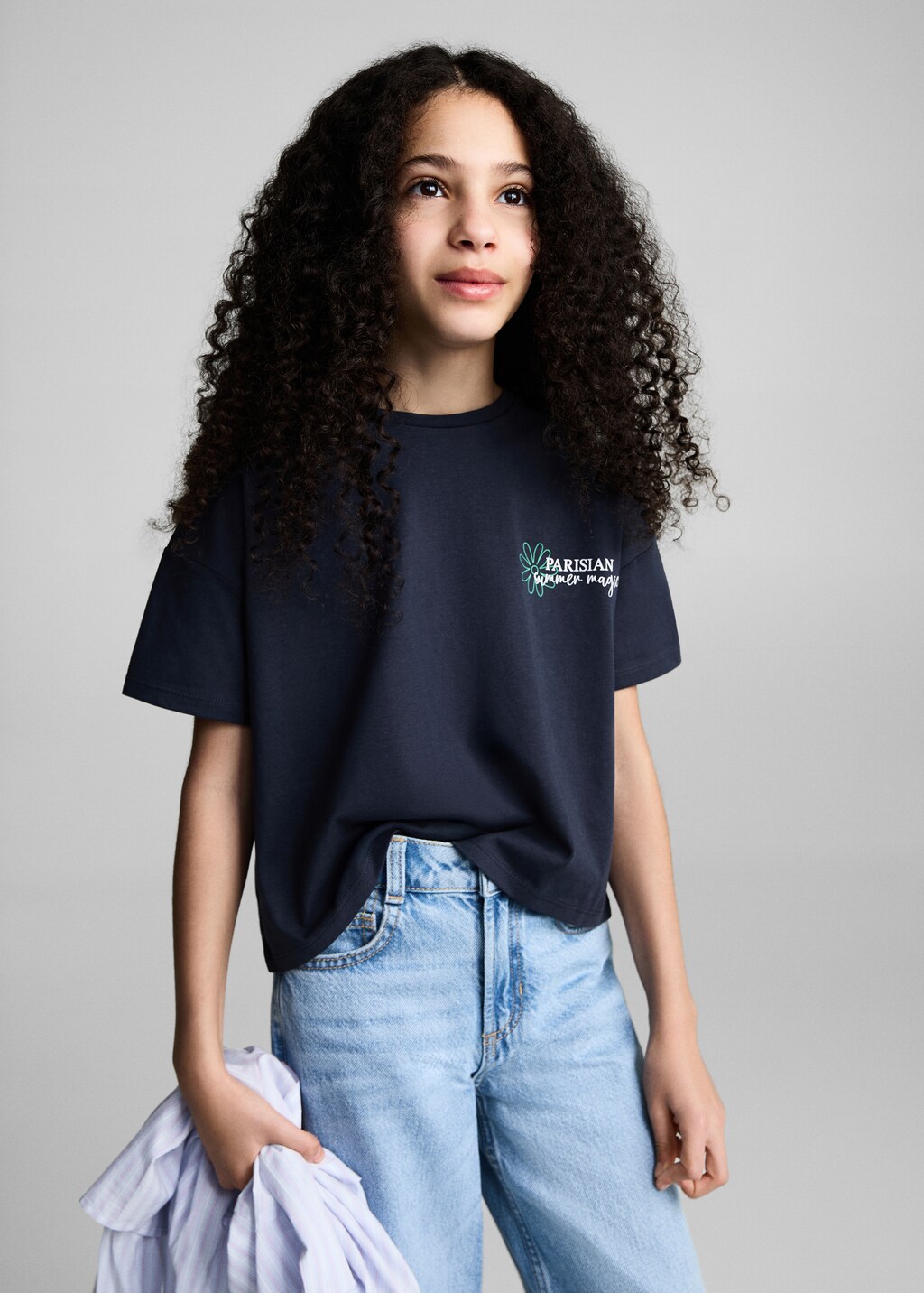 Message cotton T-shirt