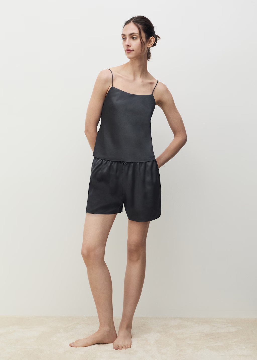Satin shorts with bow 3 Satin shorts with bow