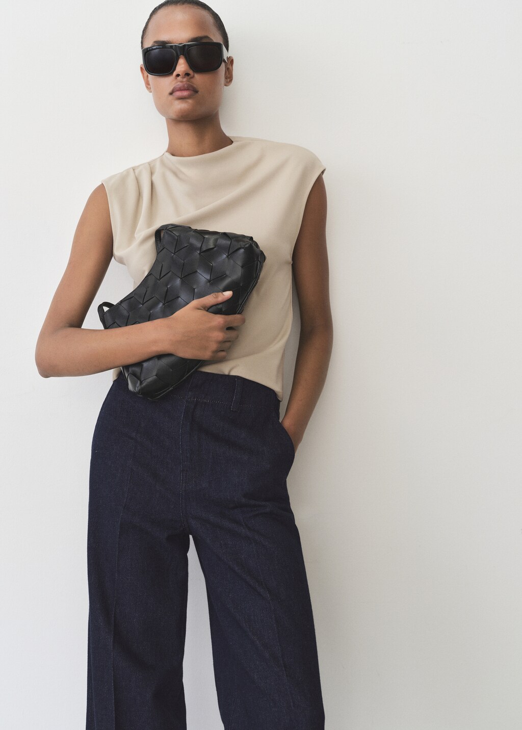 Wide leg denim pants 4 Wide leg denim pants