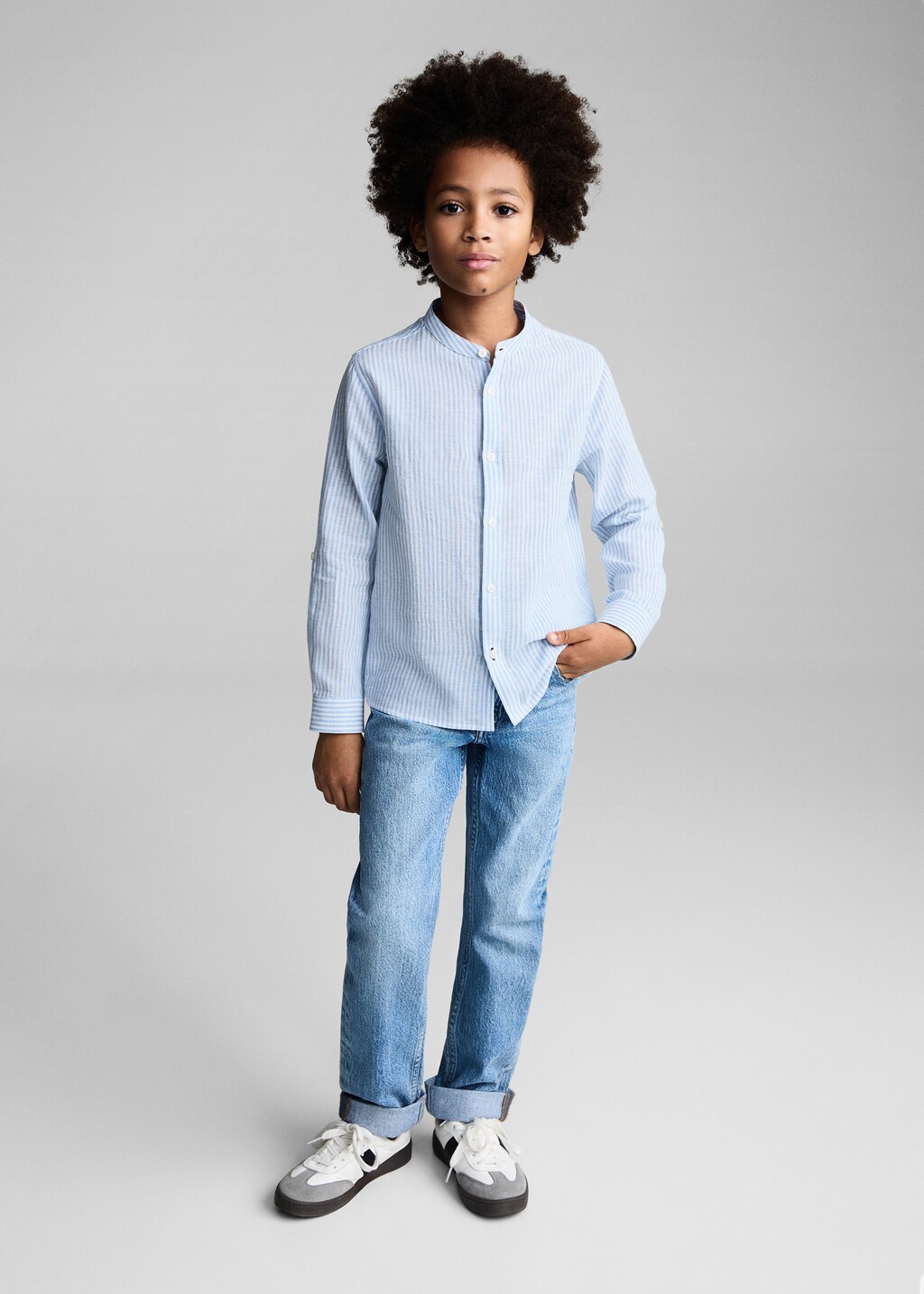 Striped cotton linen shirt 3 Striped cotton linen shirt