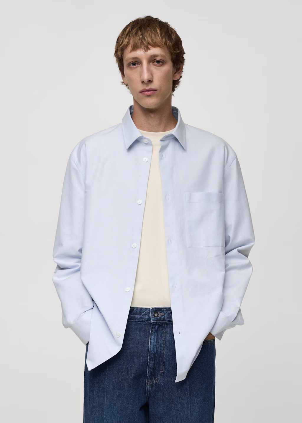 Relaxed-fit Oxford cotton shirt