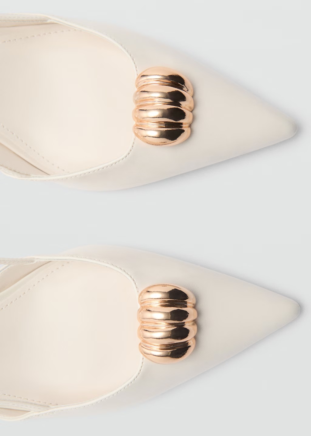 High-heeled shoes with metallic detail 4 High-heeled shoes with metallic detail
