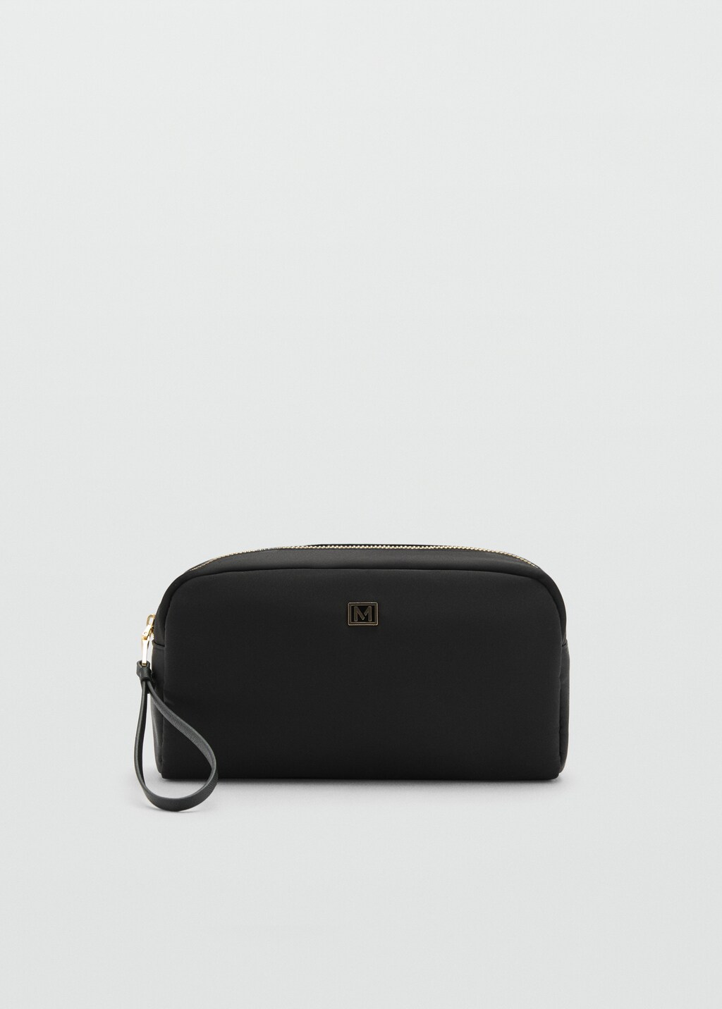 Zipped toiletry bag with logo