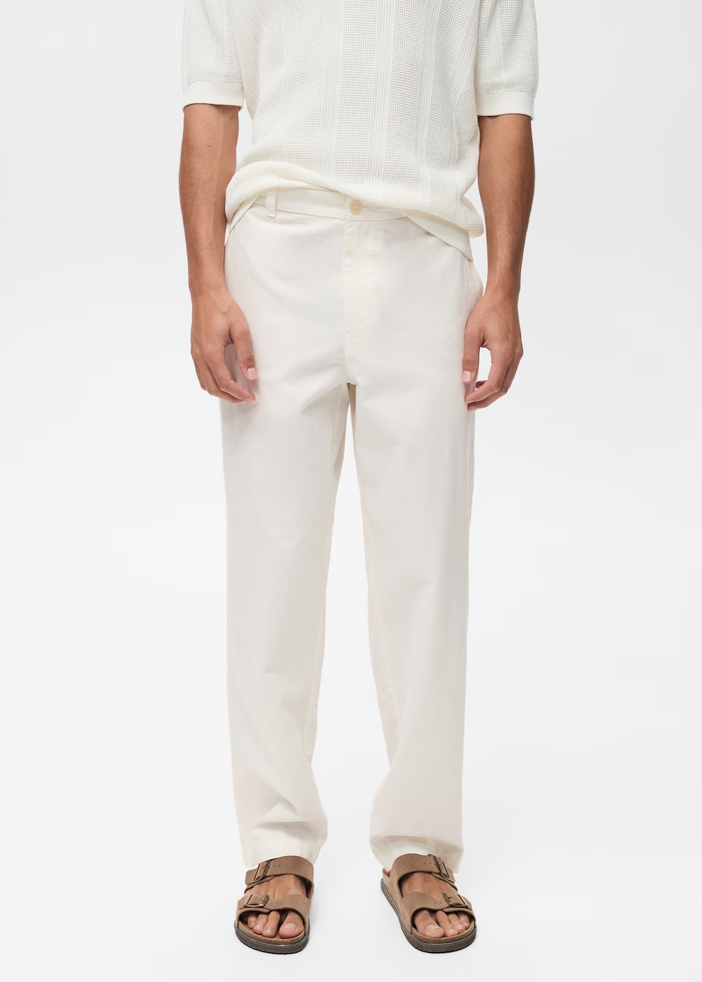 Regular-fit linen pants